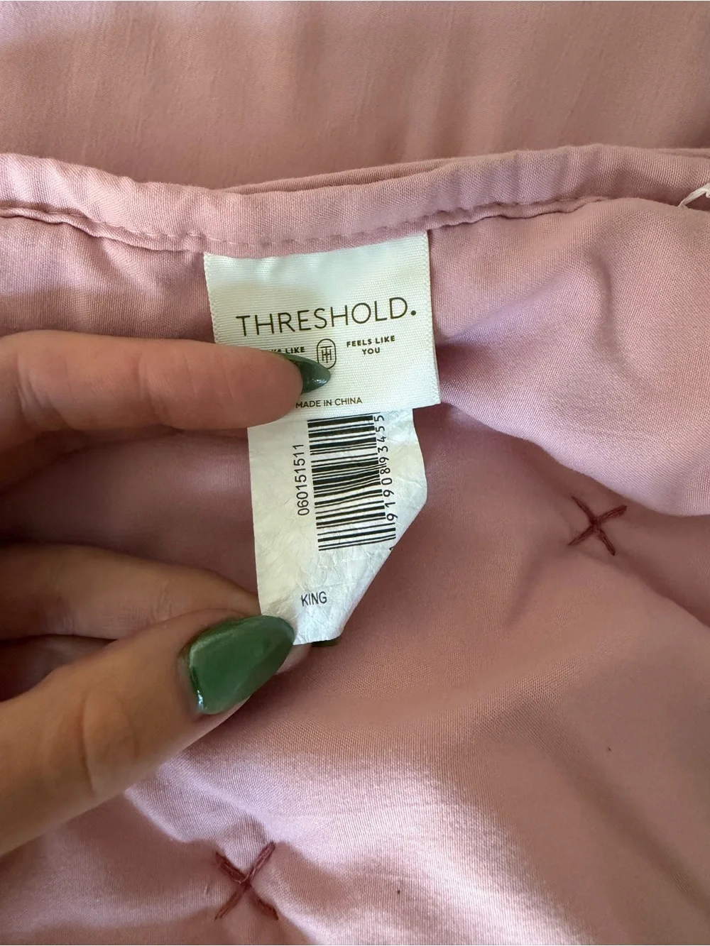 Threshold Gauze Plush Blush Pink Quilted Comforter - Classic Home Bedding